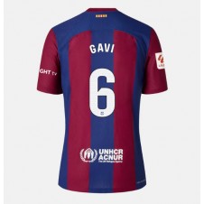 Barcelona Paez Gavi #6 Hemmatröja Dam 2023-24 Korta ärmar